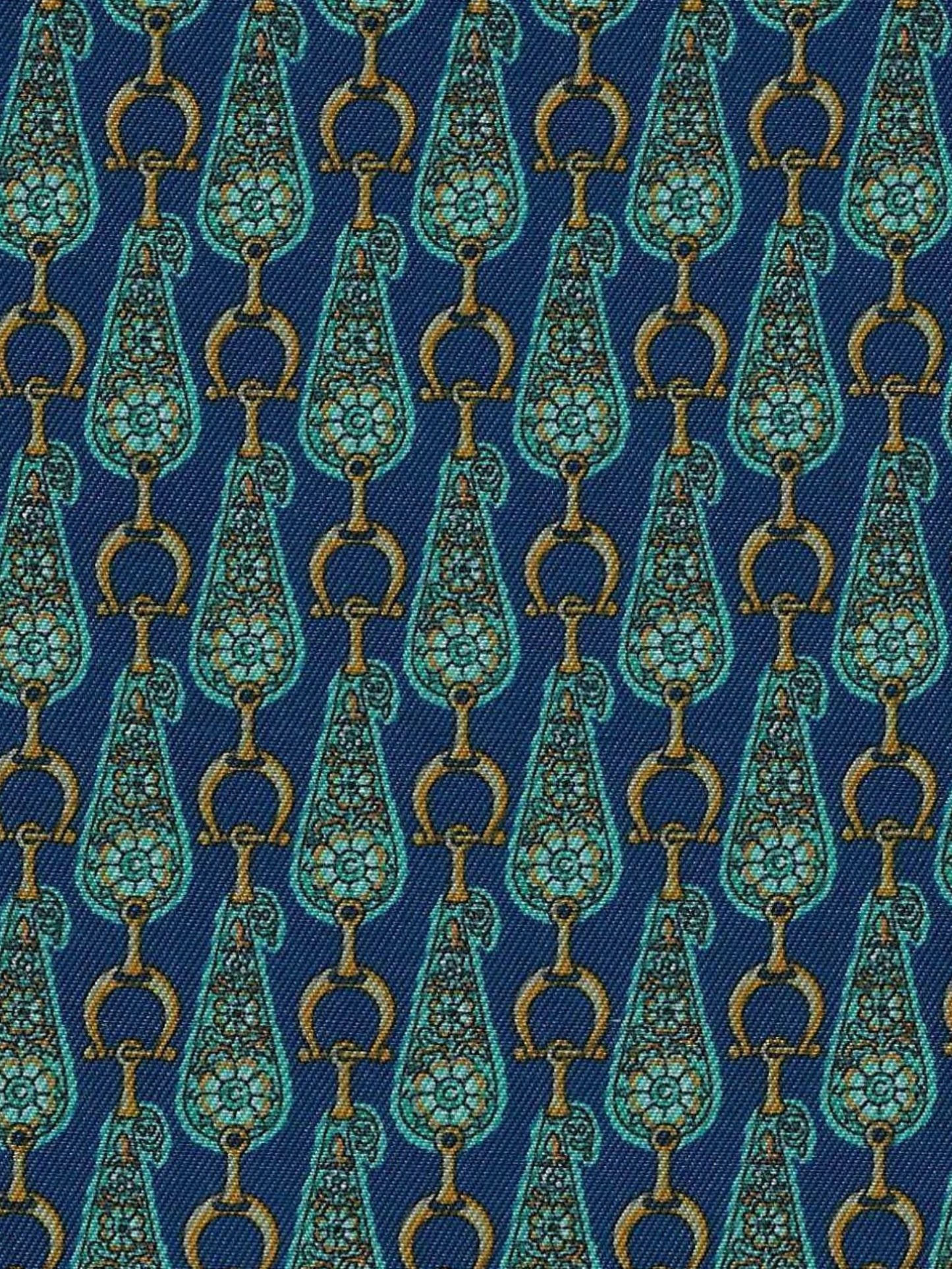 Ladies "Luna II" Forest Green with Golden Snaffle Long Sleeve Performance Show Shirt