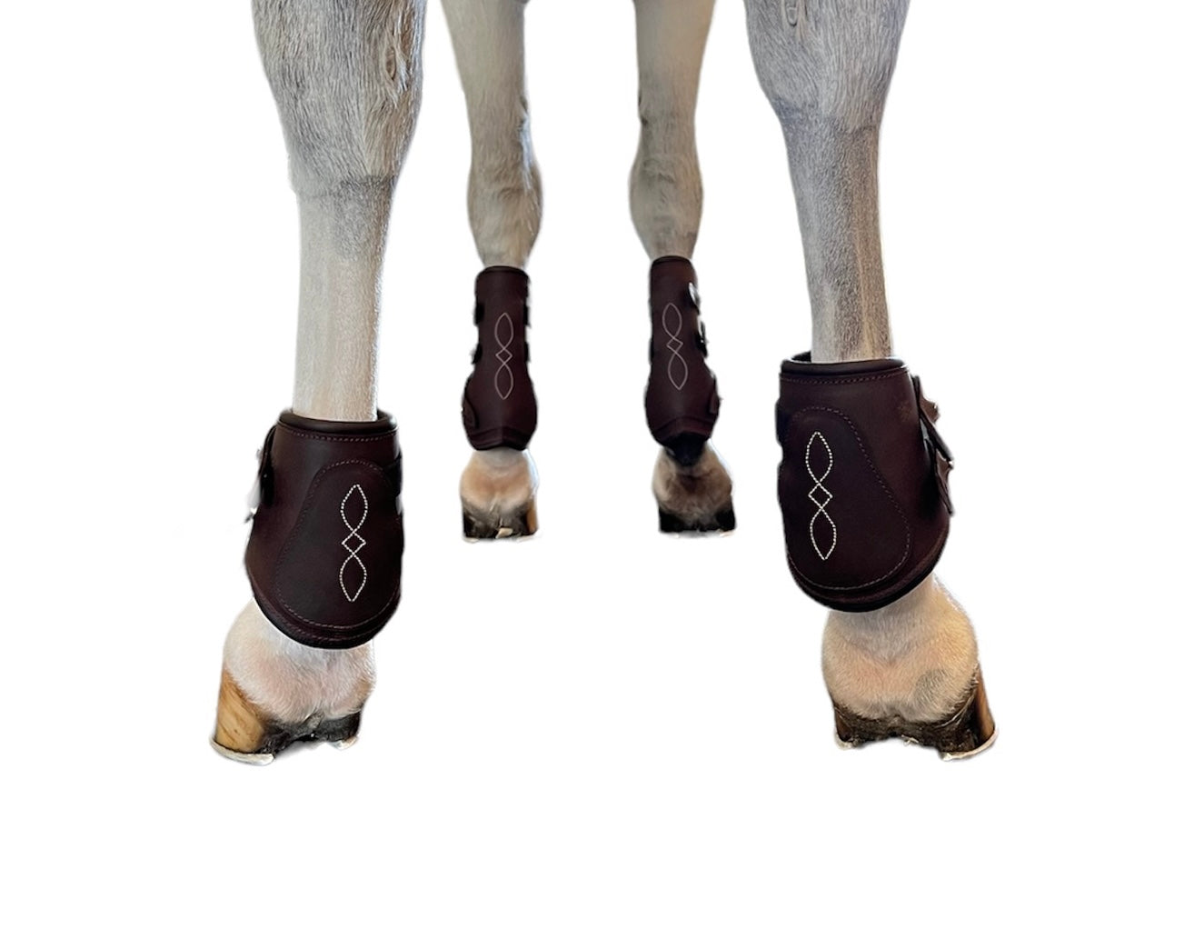 Pony Boots open Front Leather