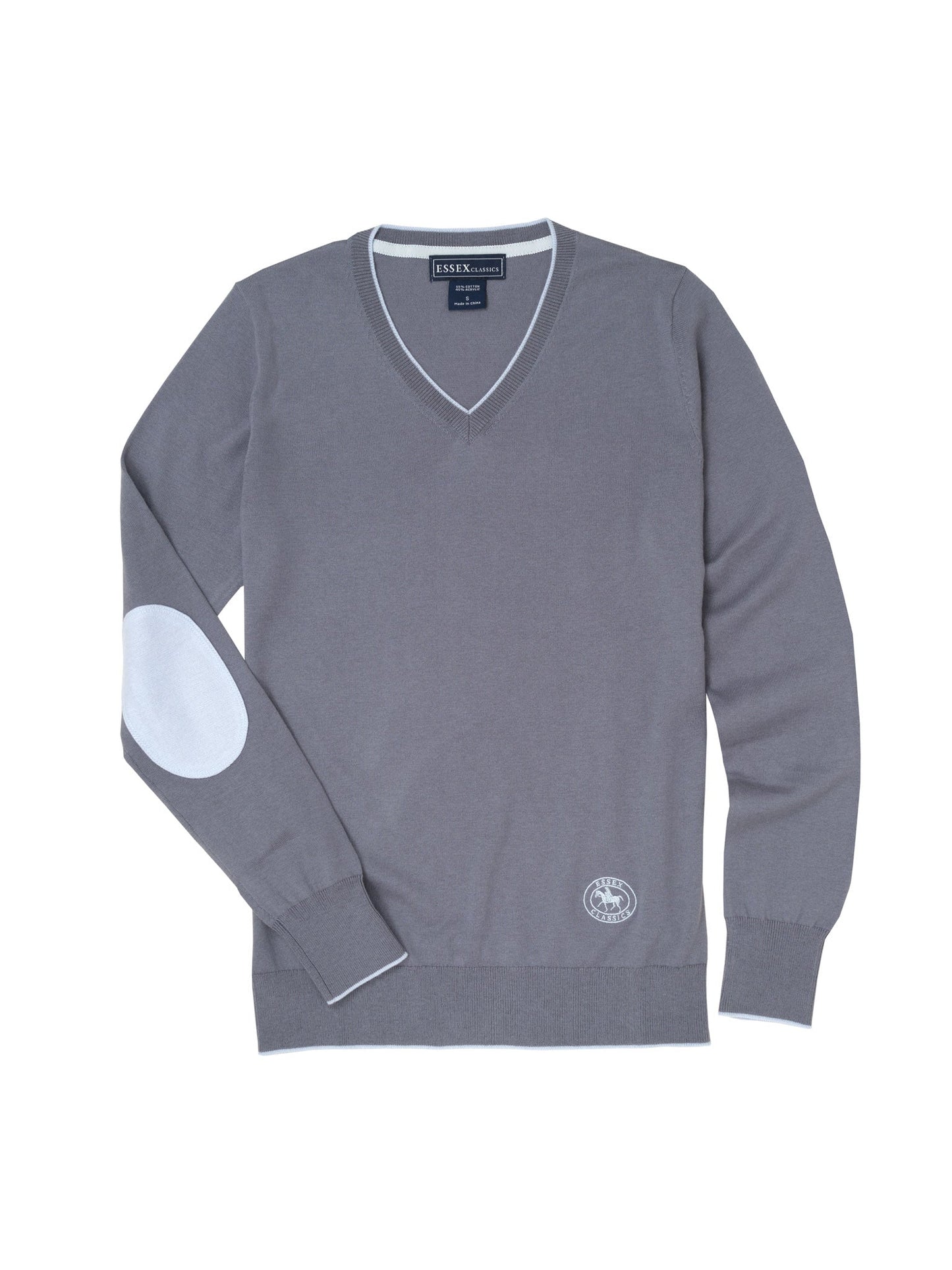 Slate Grey Trey V-Neck Sweater