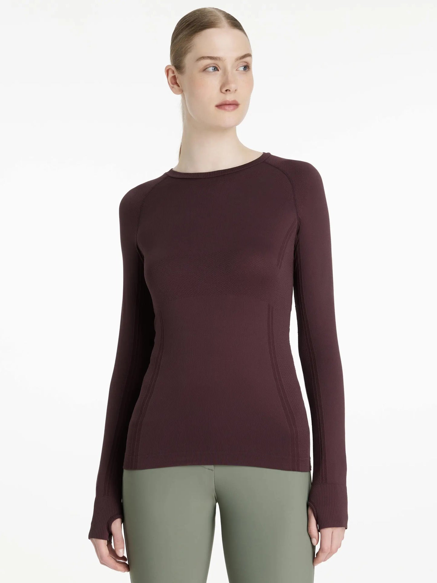 Britney Seamless Long Sleeve Damson