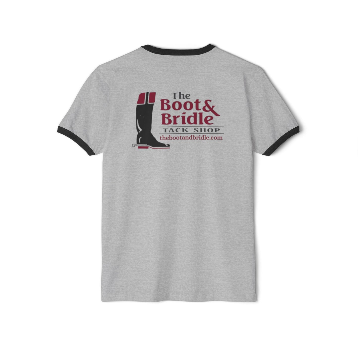 Ringer T-Shirt — The Boot & Bridle Tack Shop Logo Tee