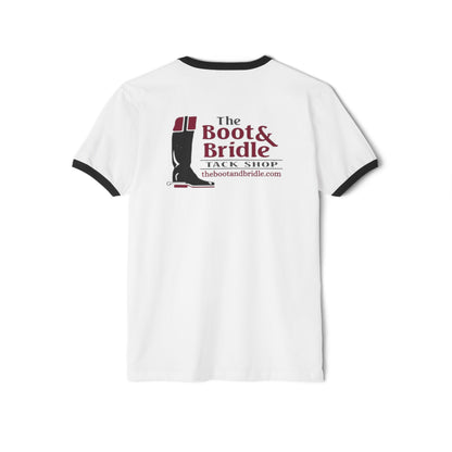 Ringer T-Shirt — The Boot & Bridle Tack Shop Logo Tee