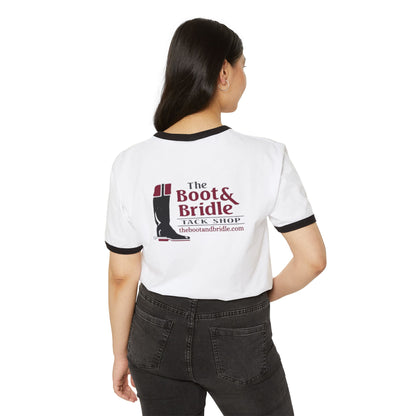 Ringer T-Shirt — The Boot & Bridle Tack Shop Logo Tee
