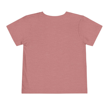 Horse Girl Toddler Tee — Blue Decorative Horse Graphic