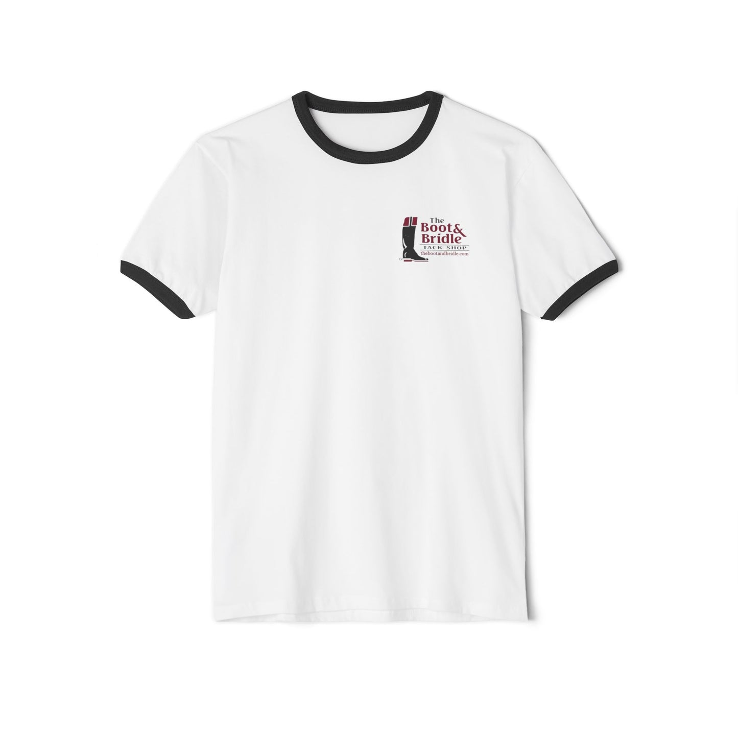 Ringer T-Shirt — The Boot & Bridle Tack Shop Logo Tee