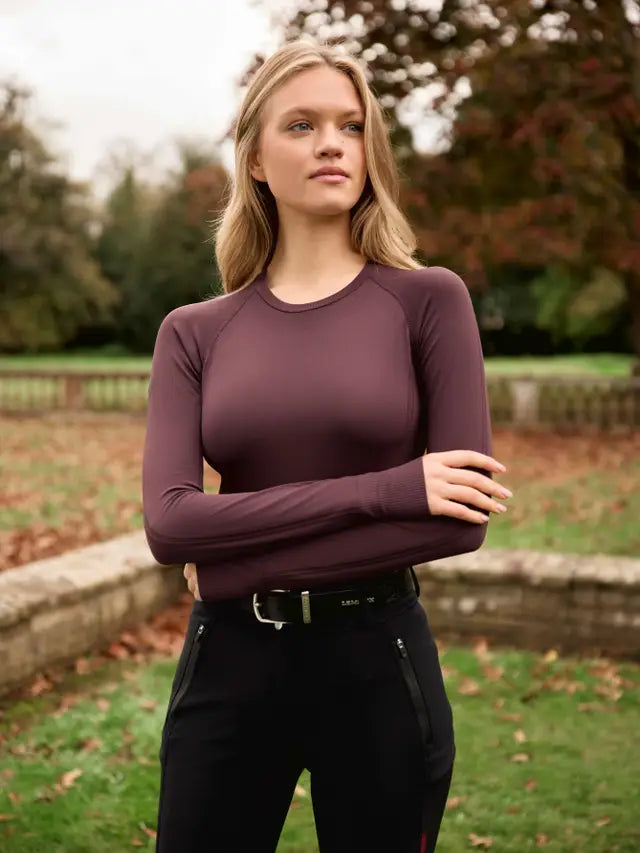 Britney Seamless Long Sleeve Damson