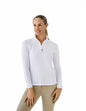 Women's Quarter-Zip Long Sleeve Sunshirt - White