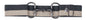 Women's Bit Buckle Glitter Belt - Black Gold