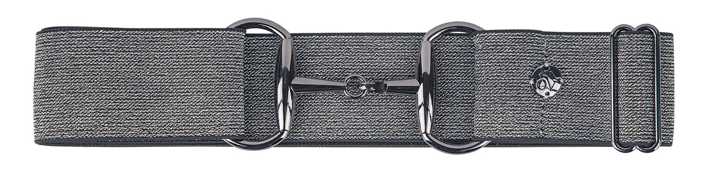 Women's Bit Buckle Glitter Belt - Black Black