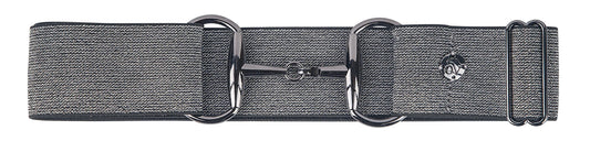 Women's Bit Buckle Glitter Belt - Black Black