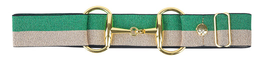 Women's Bit Buckle Glitter Belt - Hunter Gold