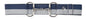 Women's Bit Buckle Glitter Belt - Navy Silver