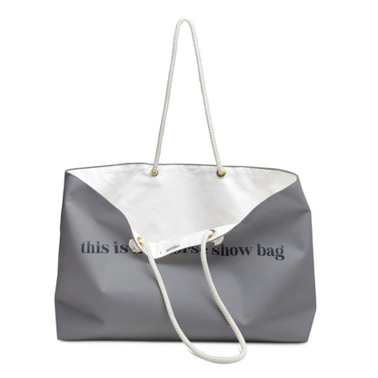 Horse Show Weekender Bag – "this is my horse show bag" Canvas Travel Tote