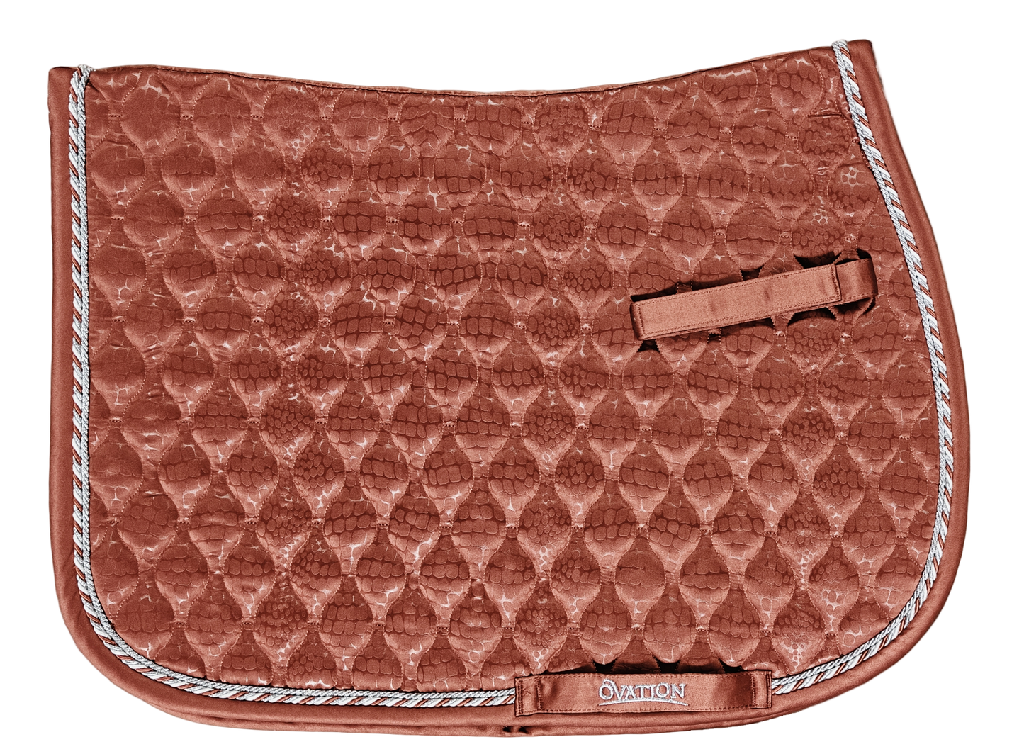 Embossed Leopard Satin All-Purpose Saddle Pad