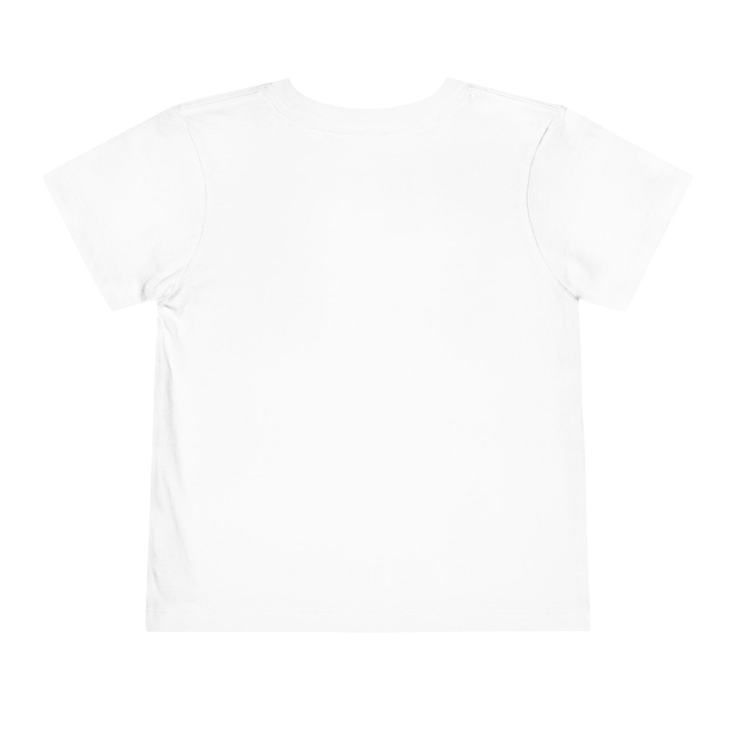 Horse Girl Toddler Tee — Blue Decorative Horse Graphic