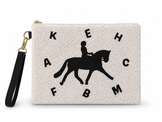 Dressage Large Beaded Pouch