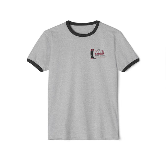 Ringer T-Shirt — The Boot & Bridle Tack Shop Logo Tee