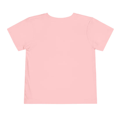 Horse Girl Toddler Tee — Blue Decorative Horse Graphic