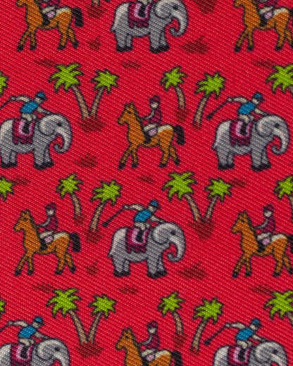 Safari Red Ladies Talent Yarn Straight Collar Long Sleeve Show Shirt