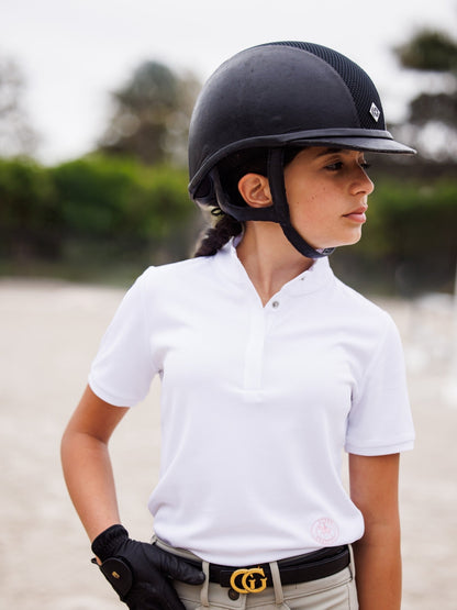 Cambridge Girls Short Sleeve Show Shirt - White