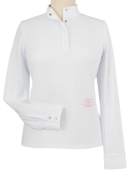 Cambridge Ladies Long Sleeve Show Shirt - White