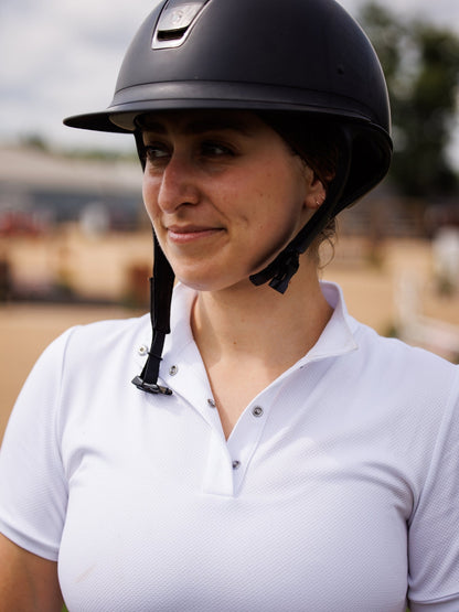 Cambridge Ladies Short Sleeve Show Shirt - White