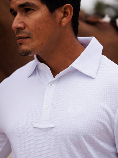 Cambridge Men's Long Sleeve Show Shirt - White