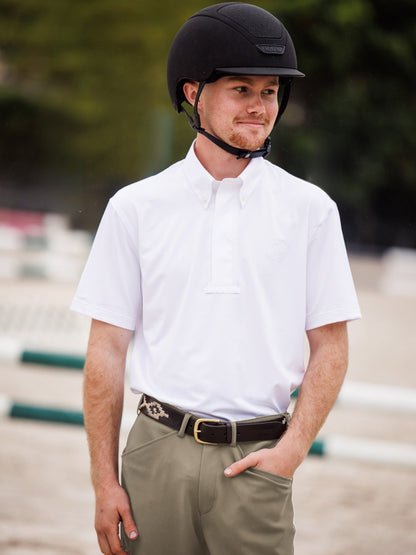 Cambridge Men's Short Sleeve Show Shirt - White