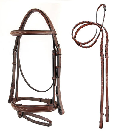 Horse Jumper Bridle Arc De Triomphe Brown Starman Laced