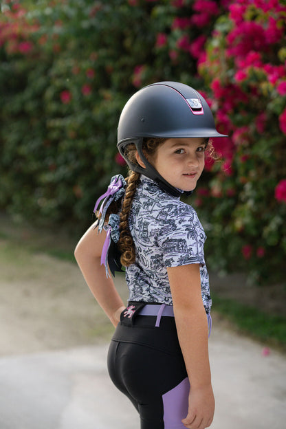 Kids Riding Tights Black