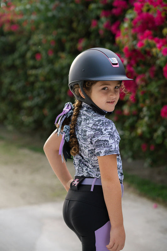 Kids Riding Tights Black