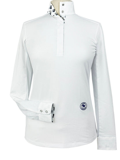 Golf Carts Ladies Talent Yarn Straight Collar Long Sleeve Show Shirt