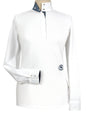 Hampton Lattice Ladies Talent Yarn Straight Collar Long Sleeve Show Shirt