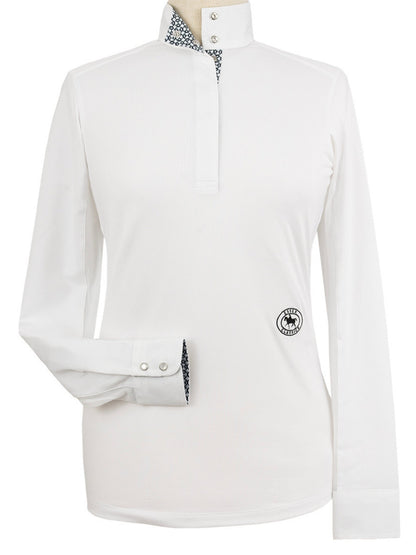Bit By Bit Ladies Talent Yarn Straight Collar Long Sleeve Show Shirt