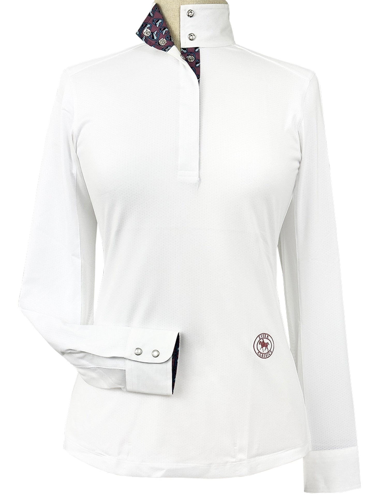 Stirrup Talk Ladies Talent Yarn Straight Collar Long Sleeve Show Shirt