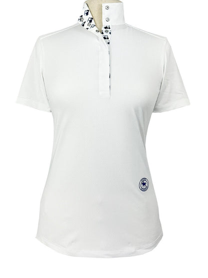 Golf Carts Ladies Talent Yarn Straight Collar Short Sleeve Show Shirt