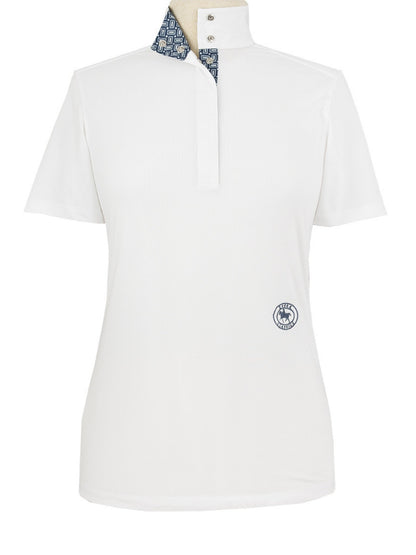 Hampton Lattice Ladies Talent Yarn Straight Collar Short Sleeve Show Shirt