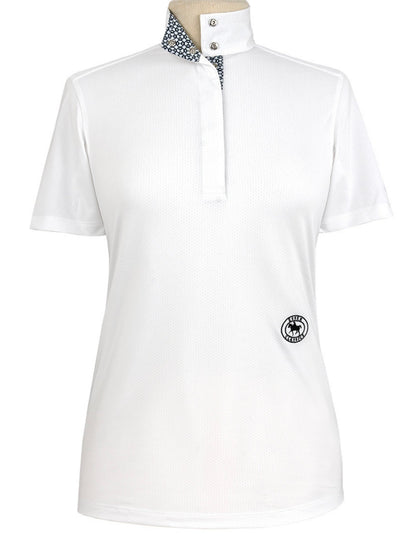 Bit By Bit Ladies Talent Yarn Straight Collar Short Sleeve Show Shirt
