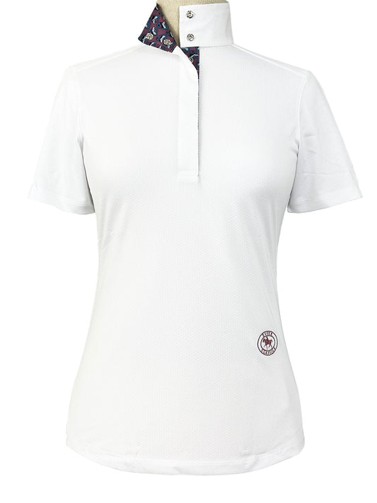 Stirrup Talk Ladies Talent Yarn Straight Collar Short Sleeve Show Shirt