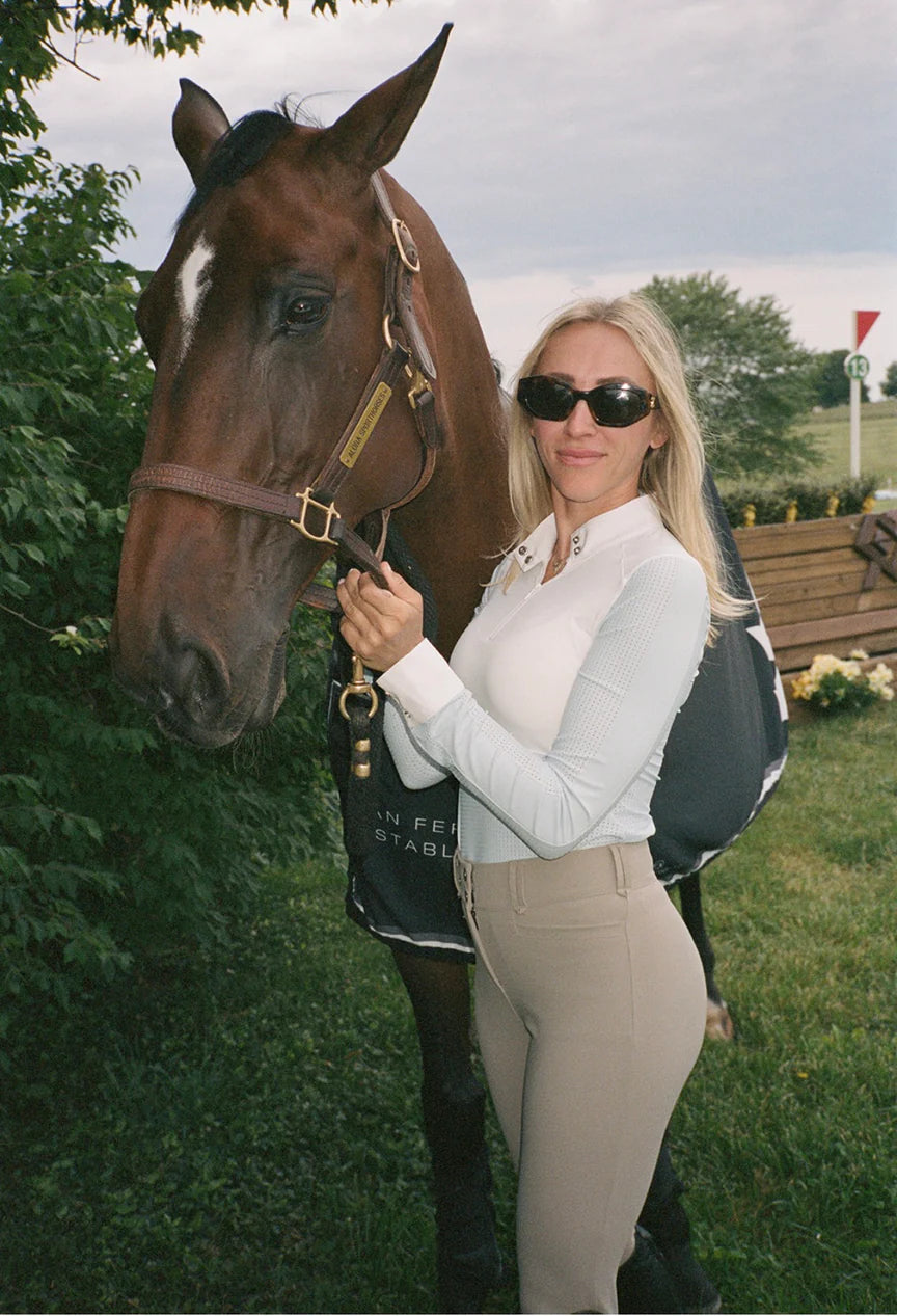 Euphoric Equestrian-Kloud 9 Competition Top- Baby Blue