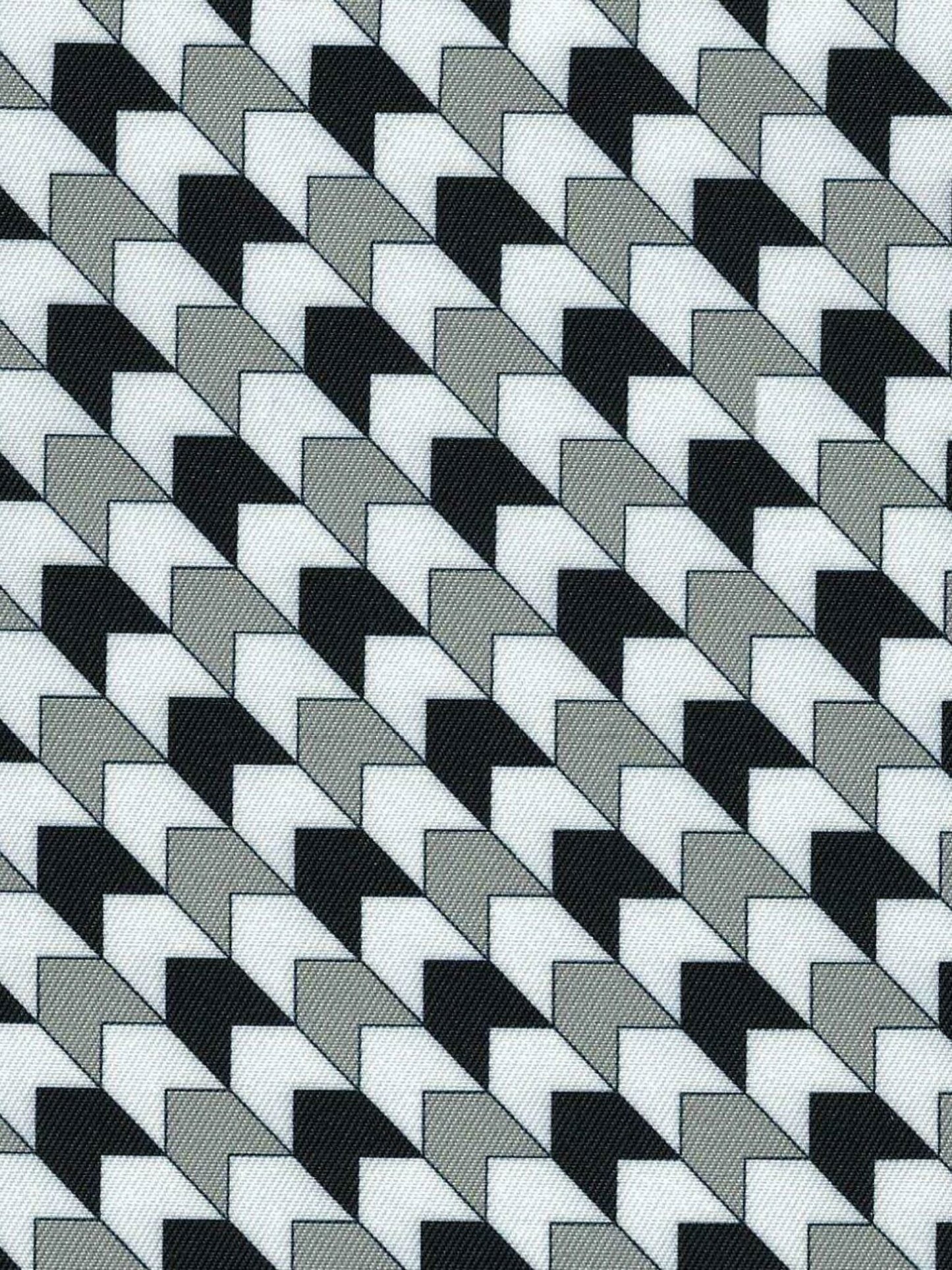 Ladies "Luna II" Black with Geometric Long Sleeve Performance Show Shirt