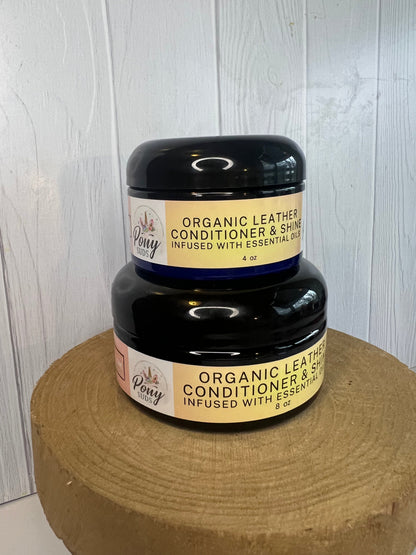 4 oz - Organic Leather Conditioner & Shine