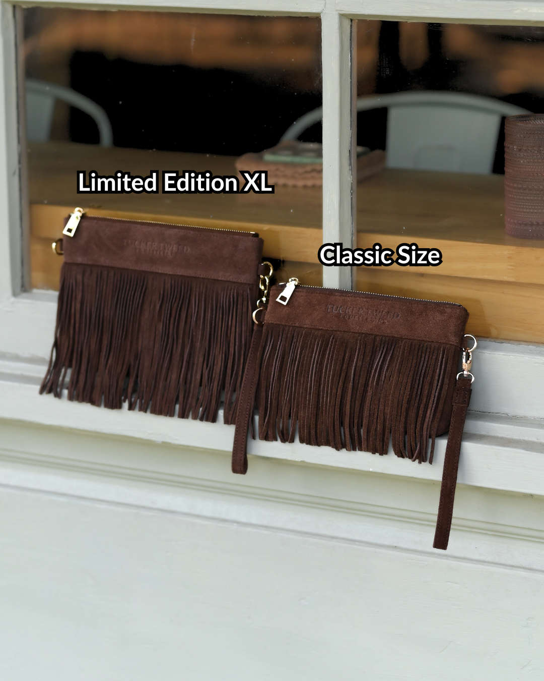 XL Wellington Wristlet Summer Fringe | Dark Chocolate