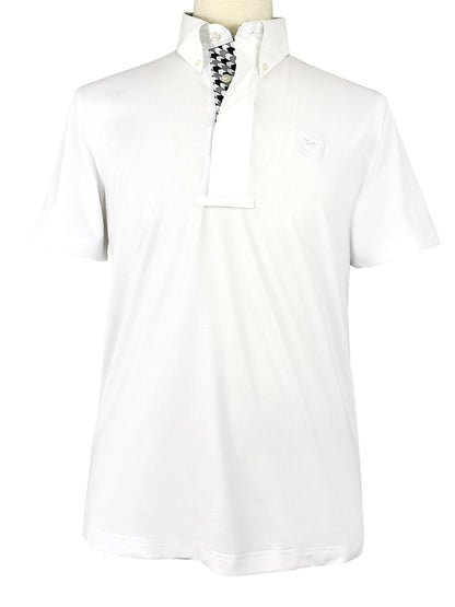 Men's Geometric Talent Yarn Short Sleeve Show Shirt