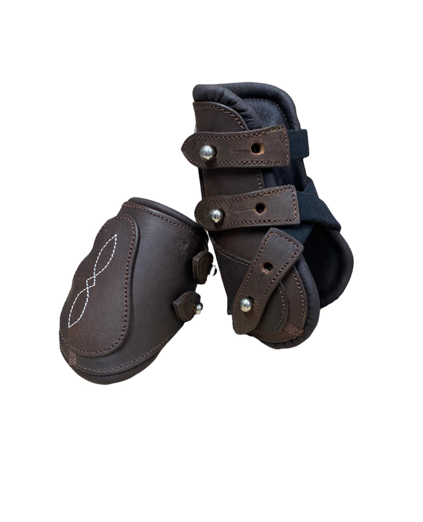 Pony Boots open Front Leather