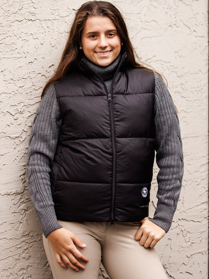 Laced Rein Cable Knit Sweater - Charcoal