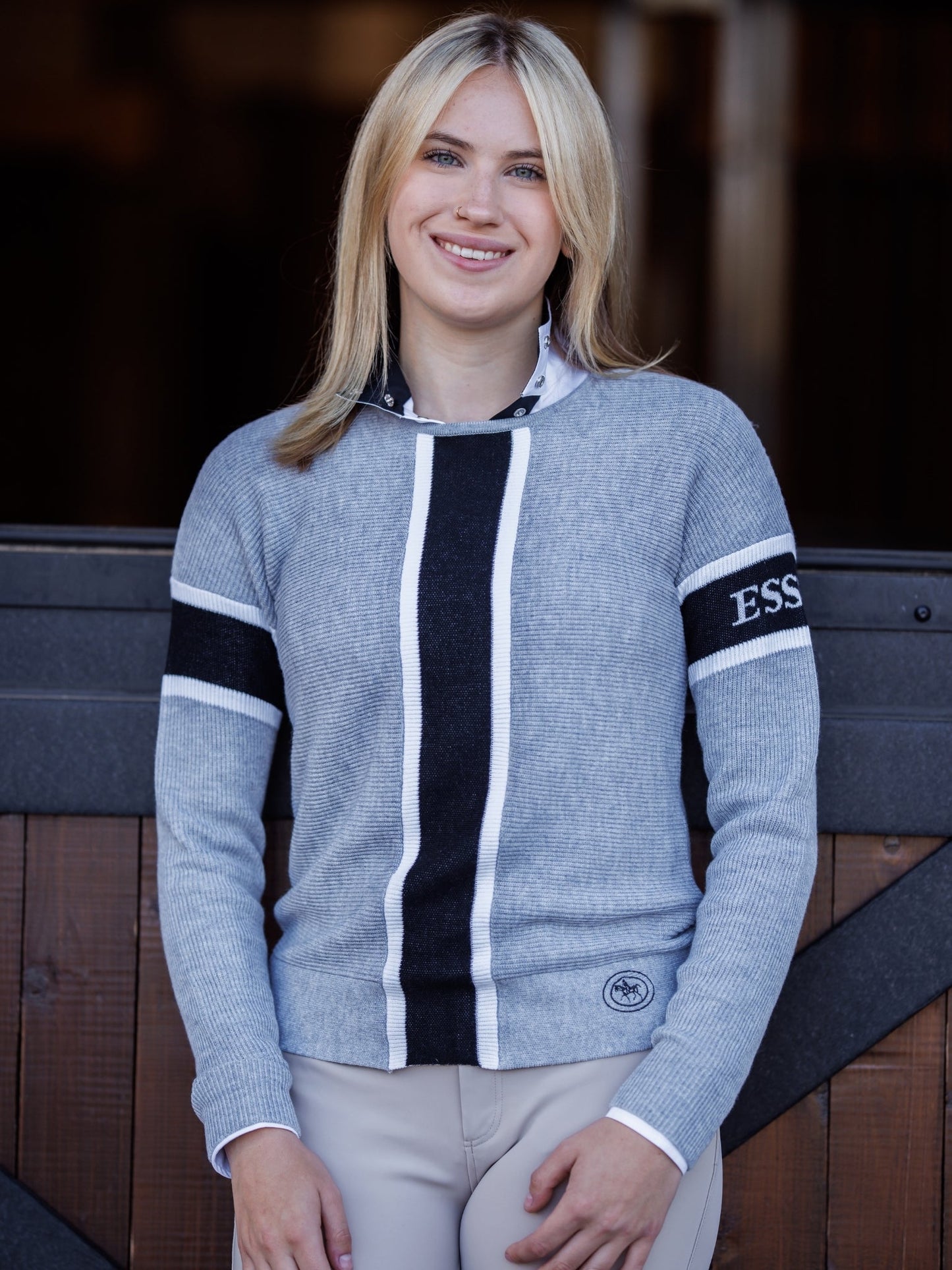 Essex Logo Sweater - Grey