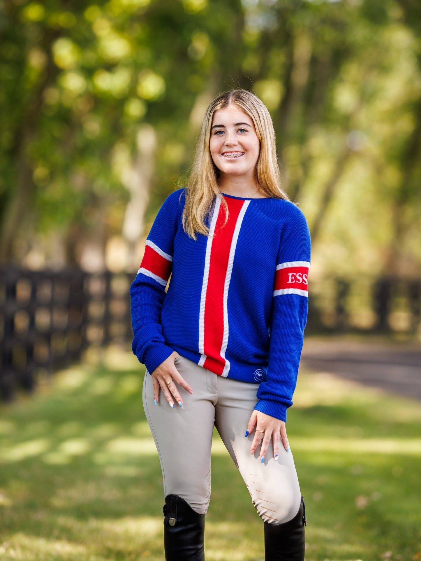 Essex Logo Sweater - Essex Blue