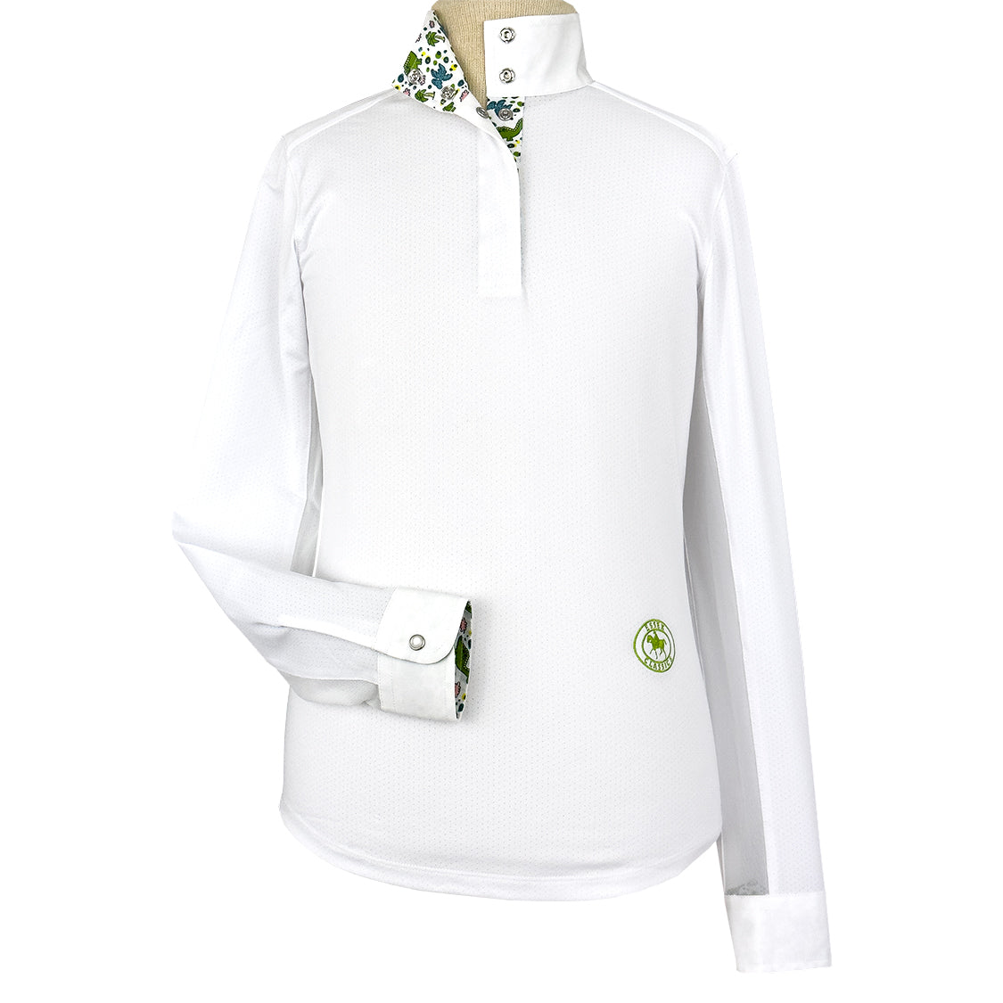 Dino World Girls Talent Yarn Straight Collar Long Sleeve Show Shirt