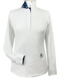 Braided Reins & Bits Ladies Talent Yarn Wrap Collar Long Sleeve Show Shirt
